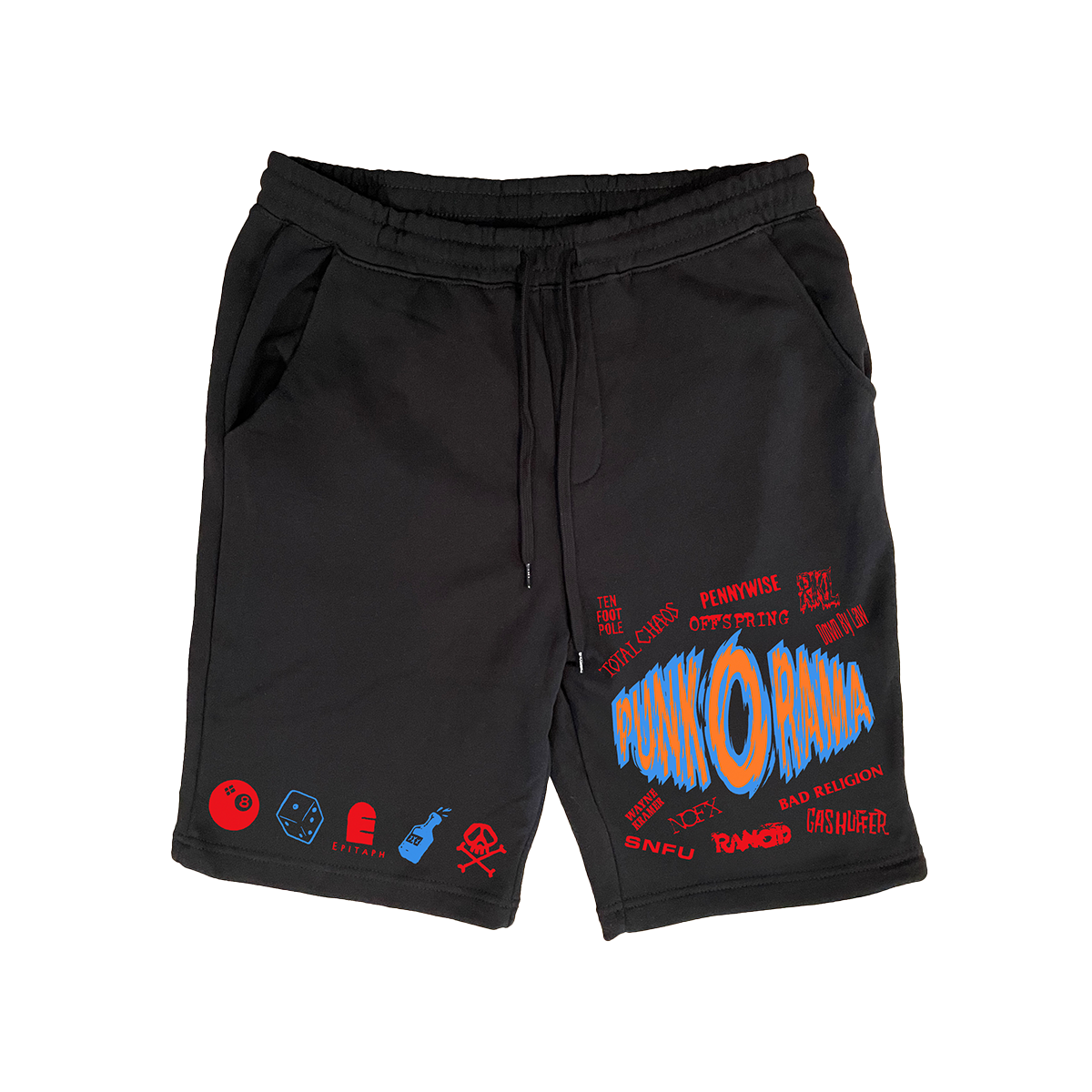 Punk-O-Rama POR Logo Sweat Shorts (Black) – Epitaph Records