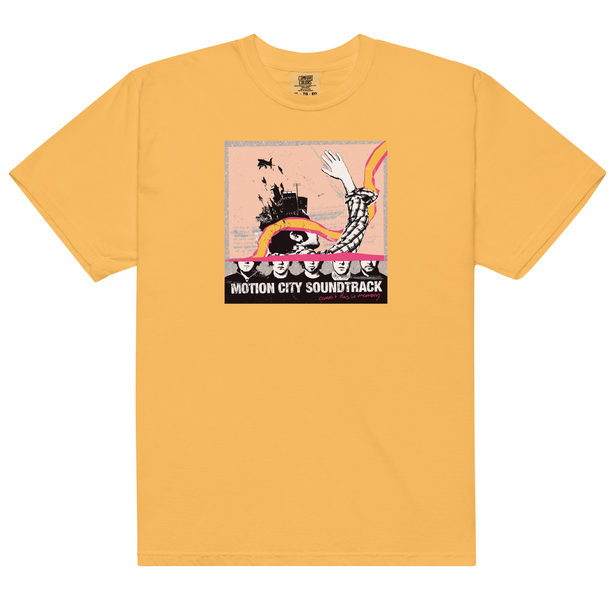 Commit This To Memory T-Shirt (Mustard Yellow) – Epitaph Records