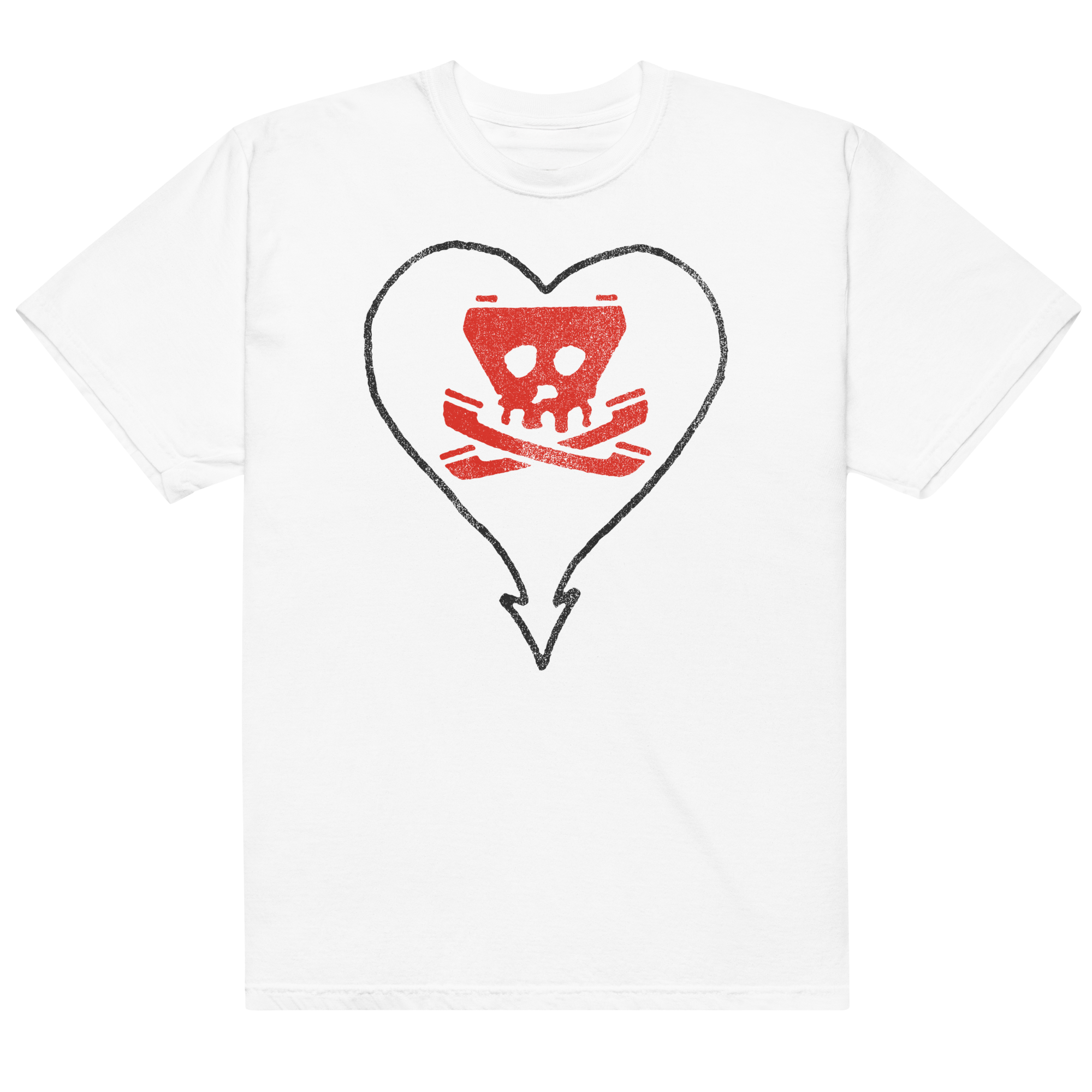 Heartskull Tone T-Shirt (White) – Epitaph Records