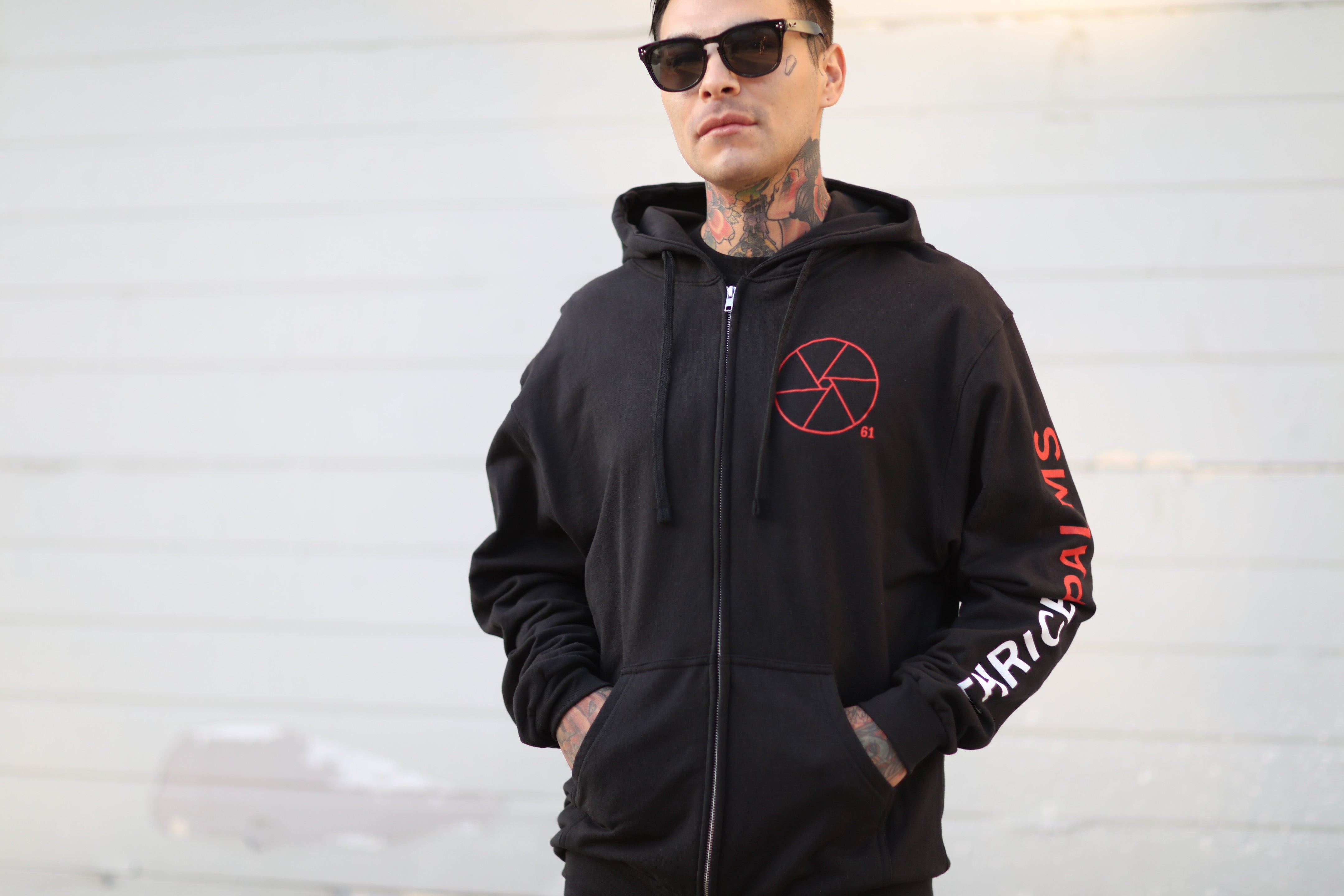 Palms Zip-Up Hoodie (Black) – Epitaph Records