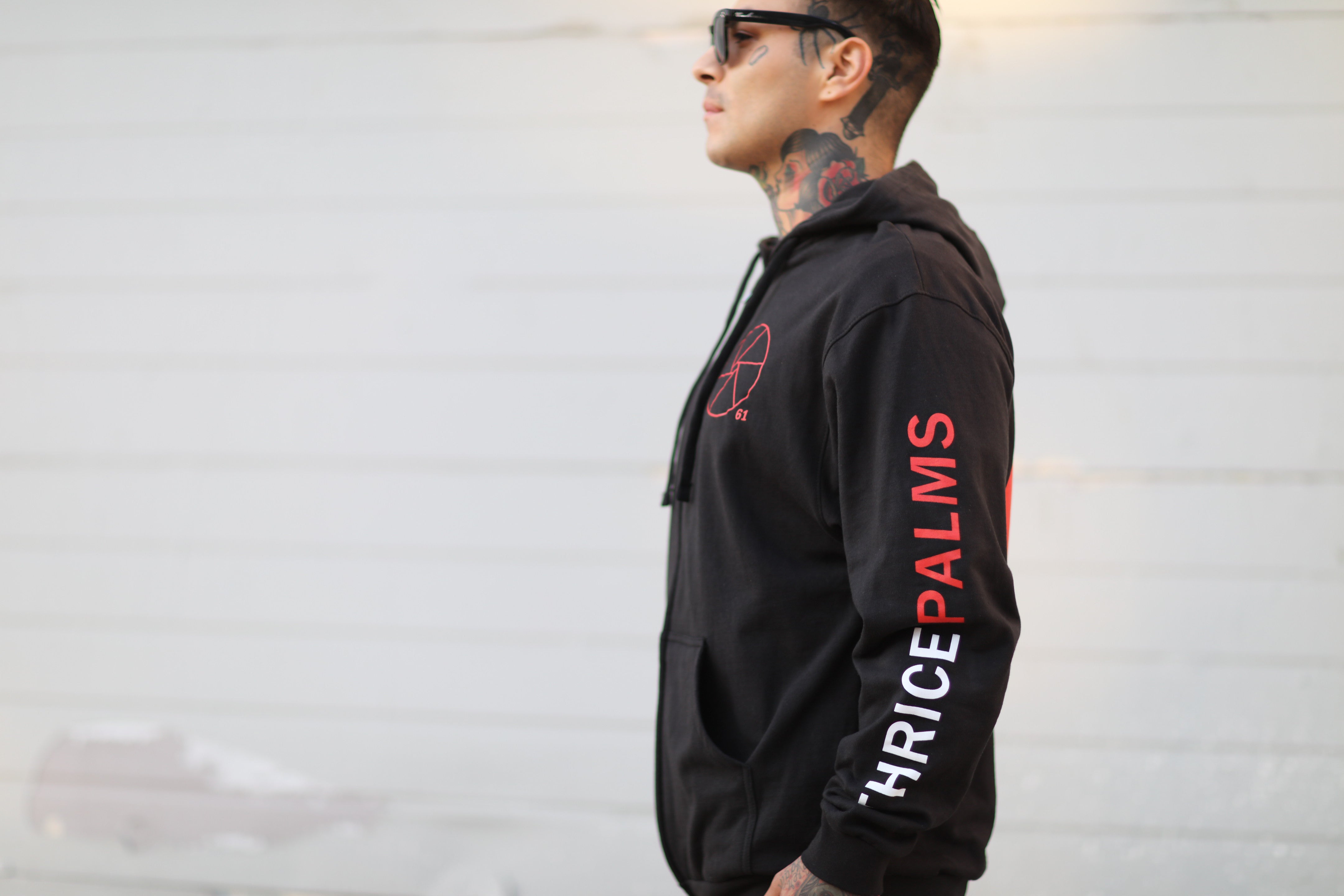 Palms Zip-Up Hoodie (Black) – Epitaph Records