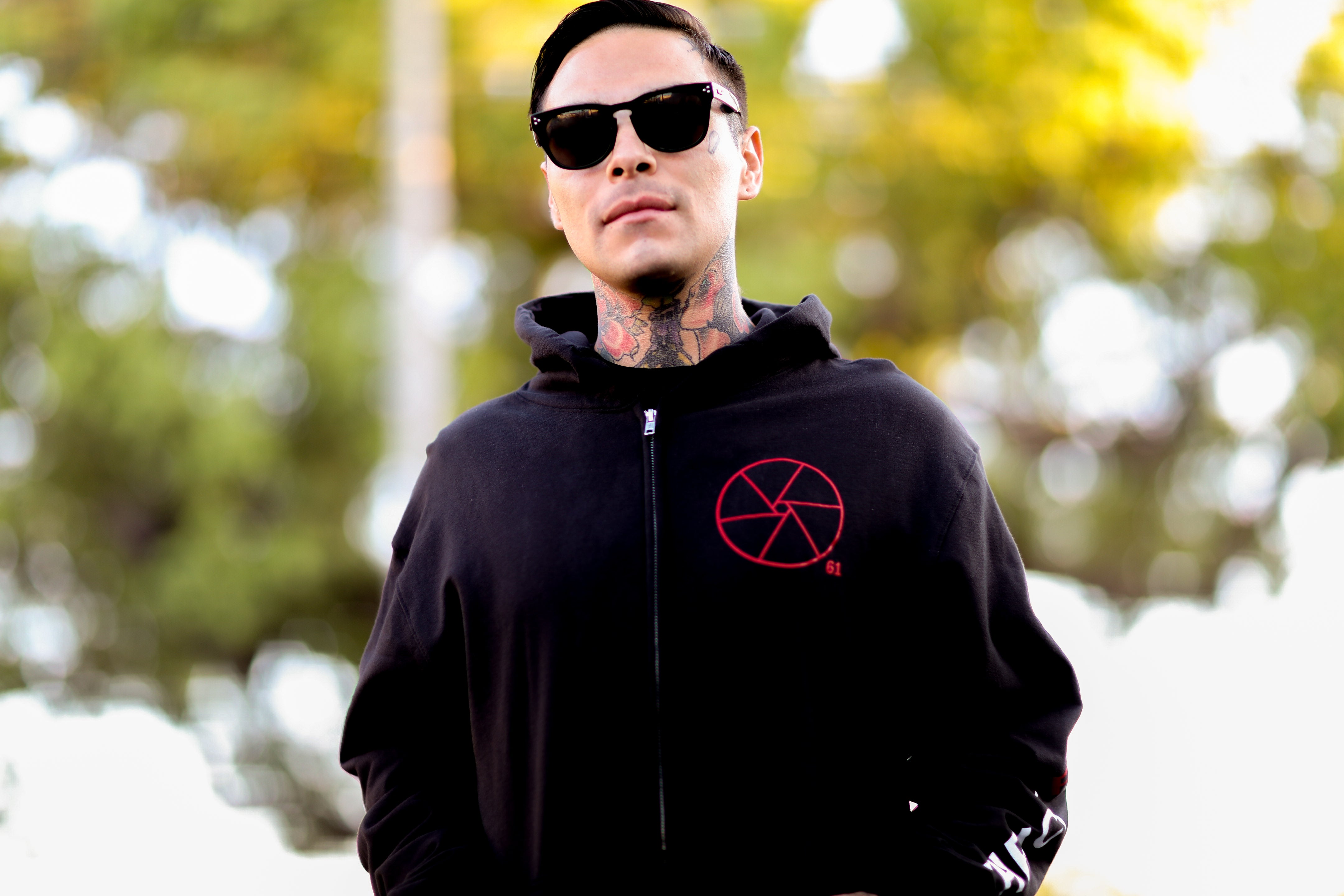Palms Zip-Up Hoodie (Black) – Epitaph Records