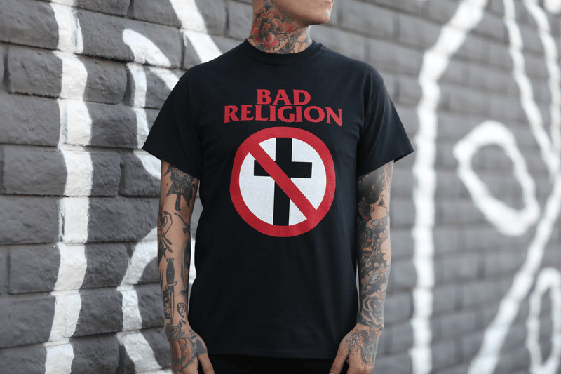 Classic Crossbuster T-Shirt (Black) on Model