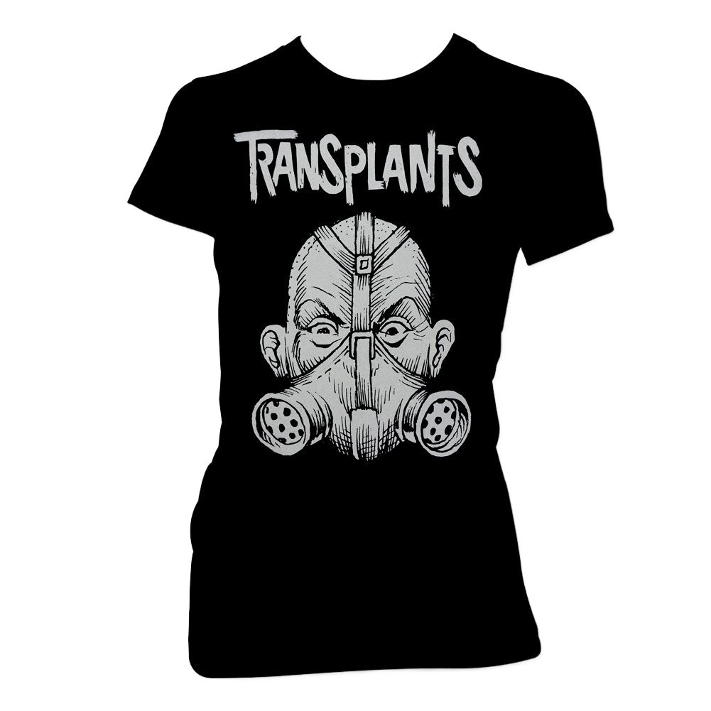 Women's Gas Mask T-Shirt (Black)