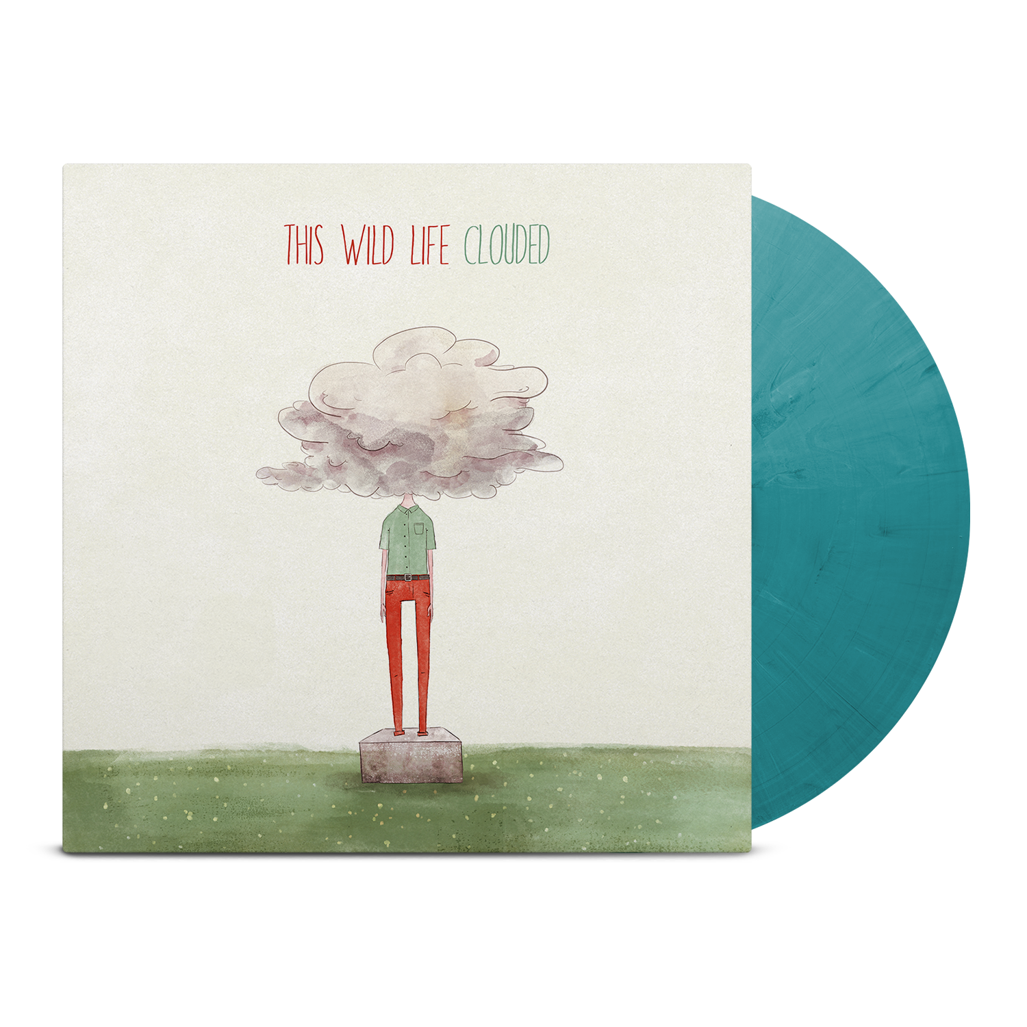 Clouded LP (Green/Blue/White)