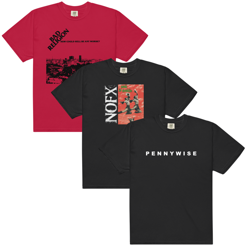 Bad Religion + NOFX + Pennywise T-Shirt Bundle