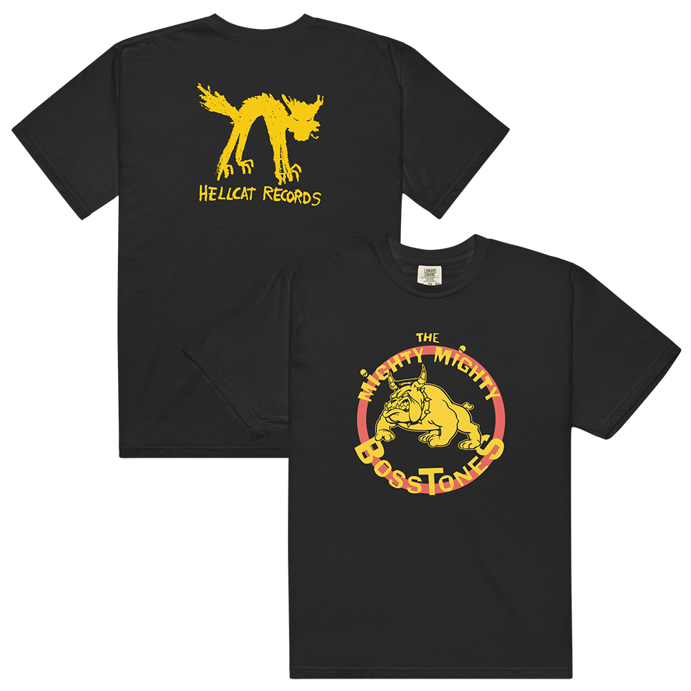 Bulldog Logo T-Shirt (Black) Front and Back