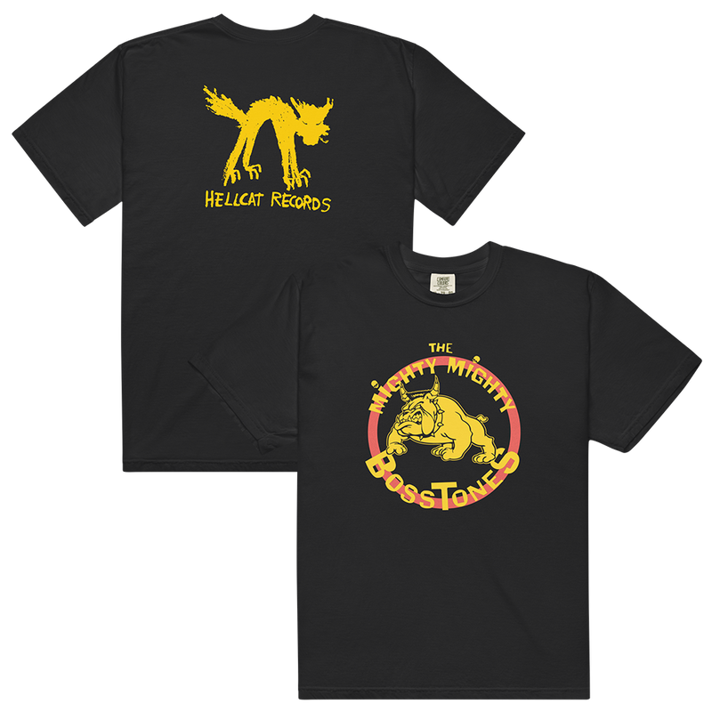 Bulldog Logo T-Shirt (Black) Front and Back