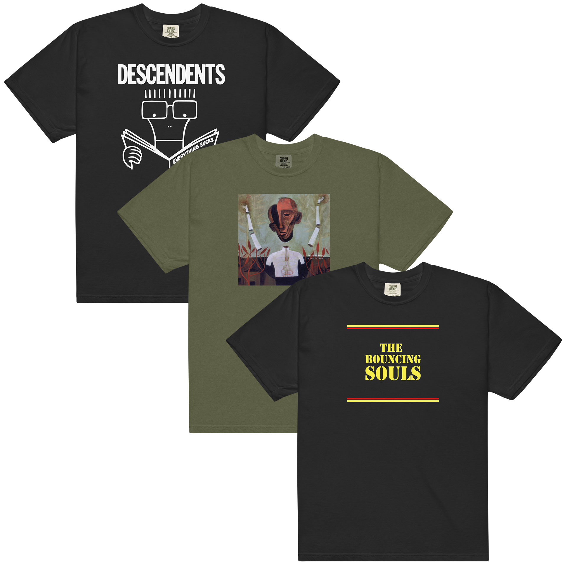 Descendents + Hot Water Music + The Bouncing Souls T-Shirt Bundle
