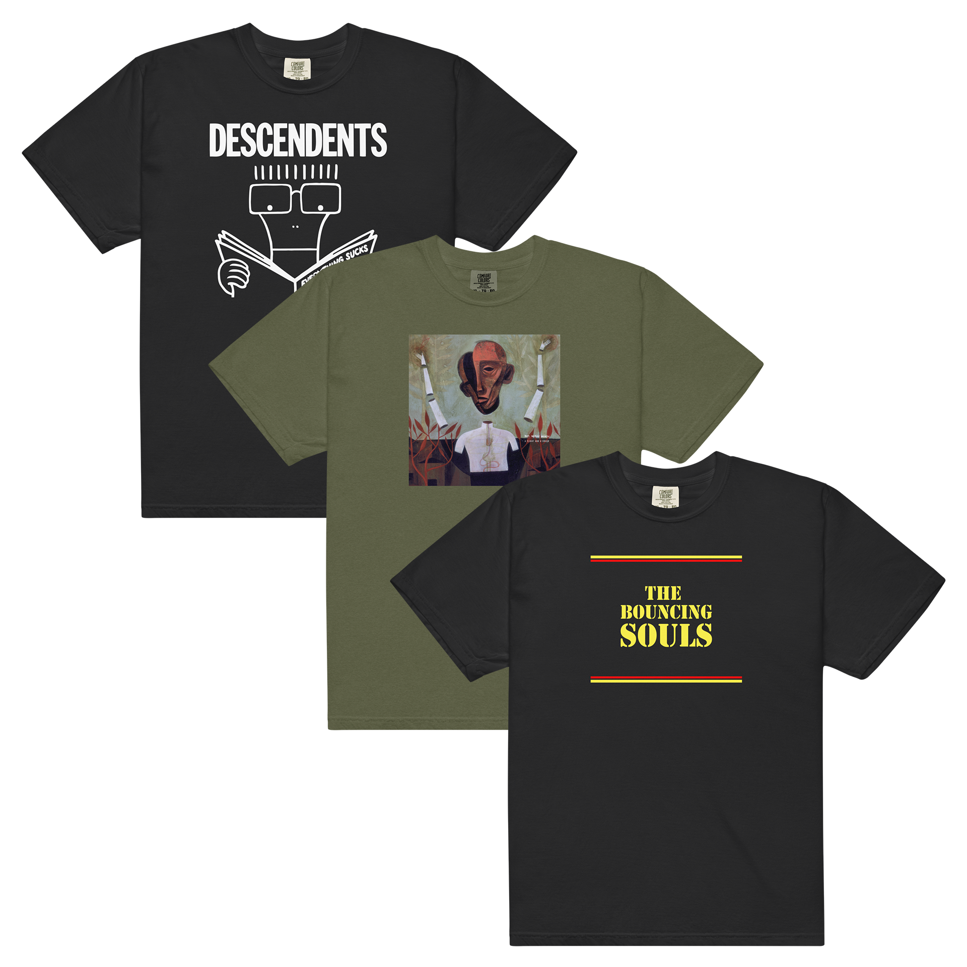 Descendents + Hot Water Music + The Bouncing Souls T-Shirt Bundle