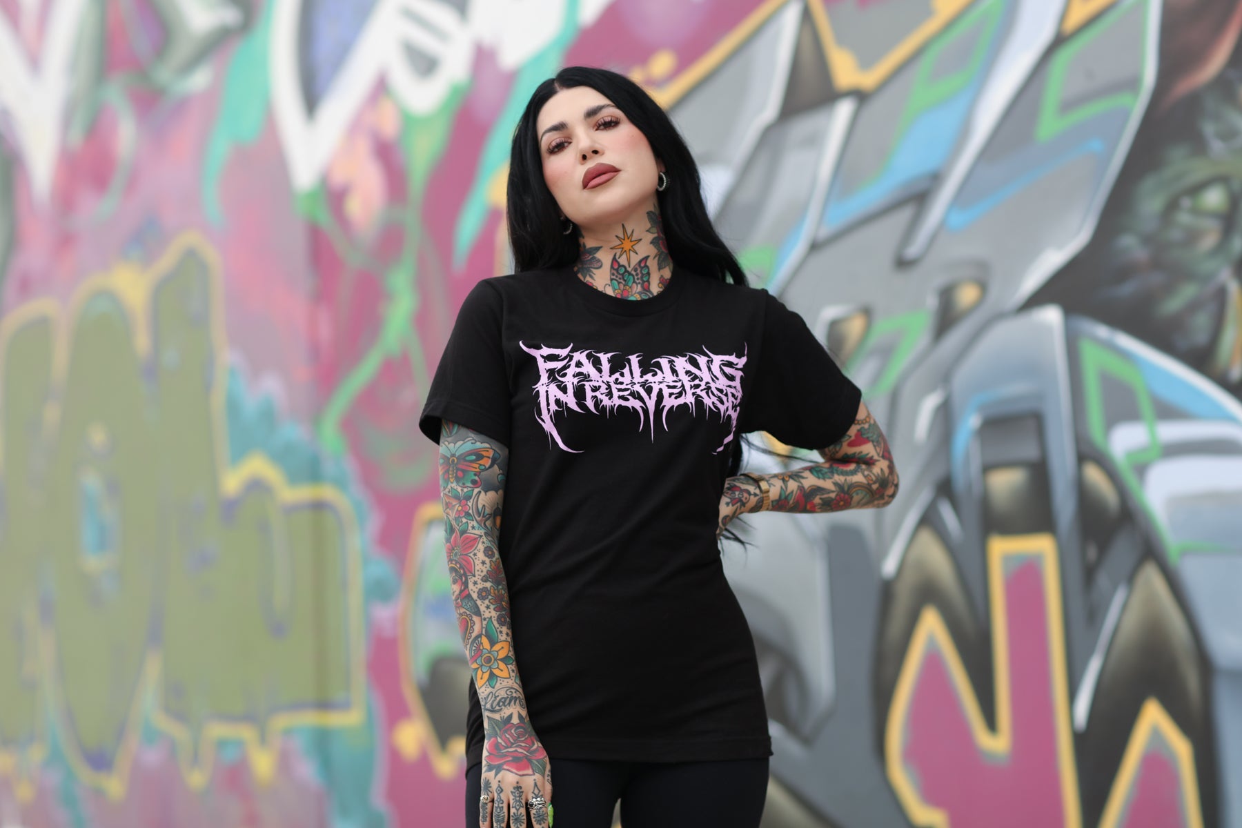 Popular Monster Text Tee (Black) – Epitaph Records