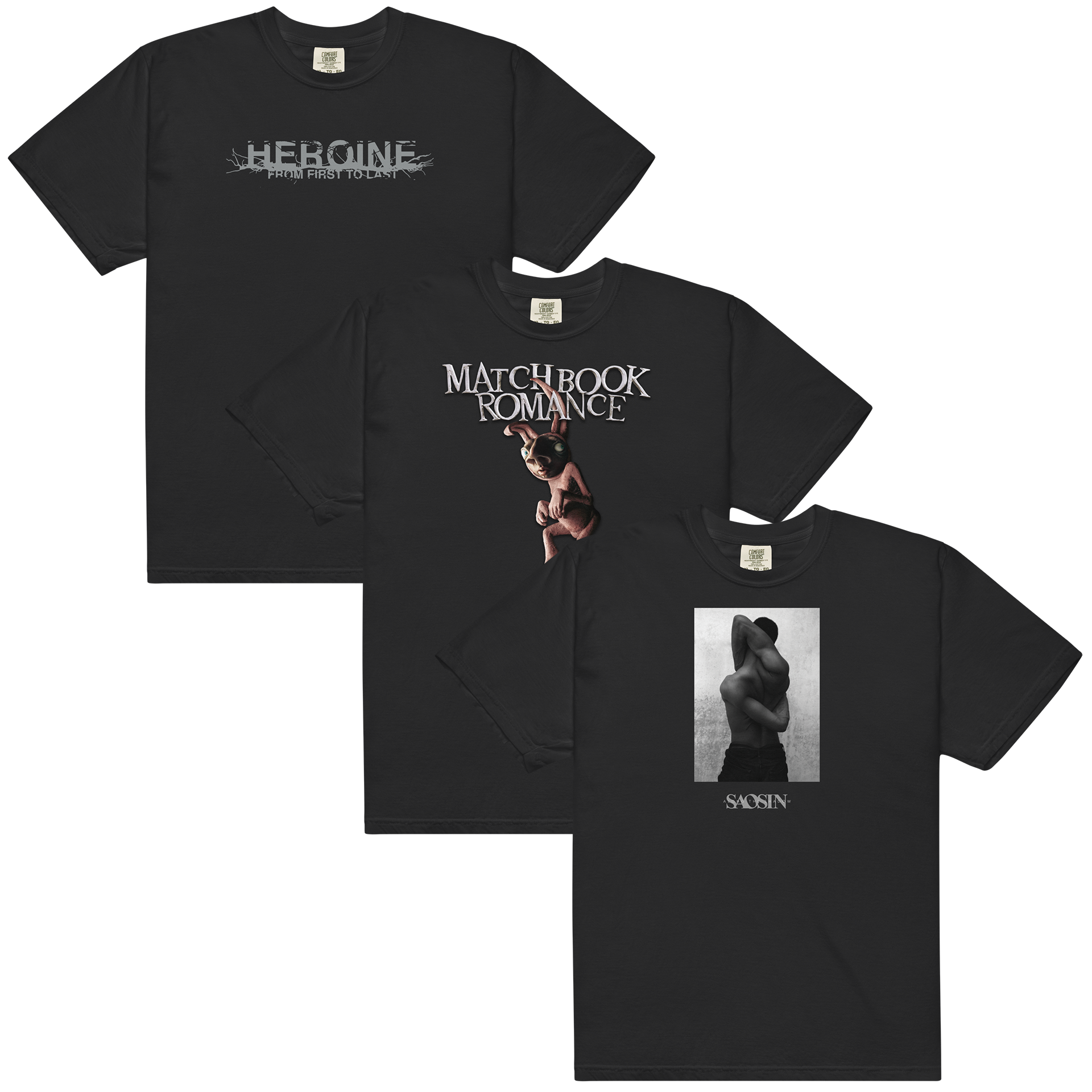 From First To Last + Matchbook Romance + Saosin T-Shirt Bundle