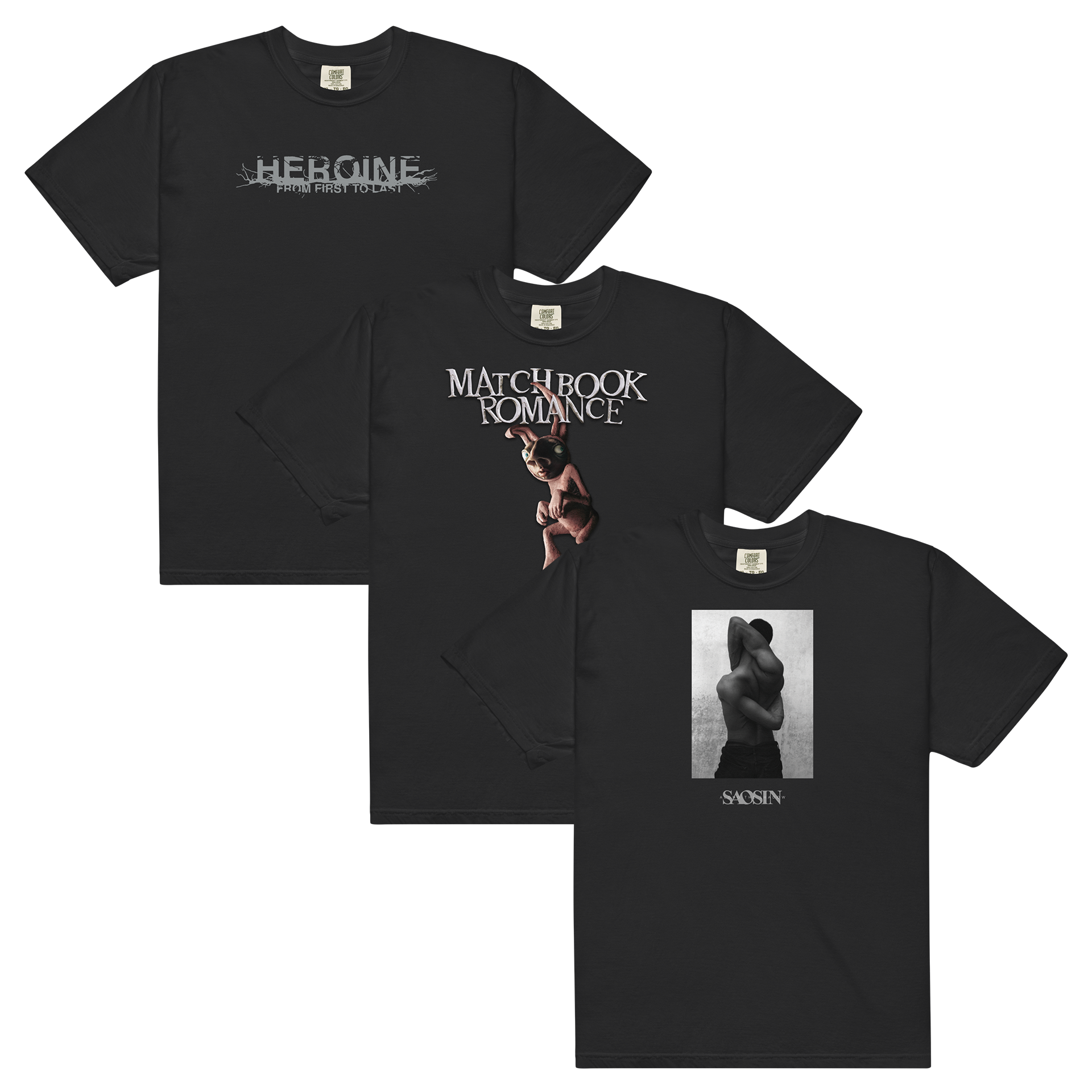 From First To Last + Matchbook Romance + Saosin T-Shirt Bundle