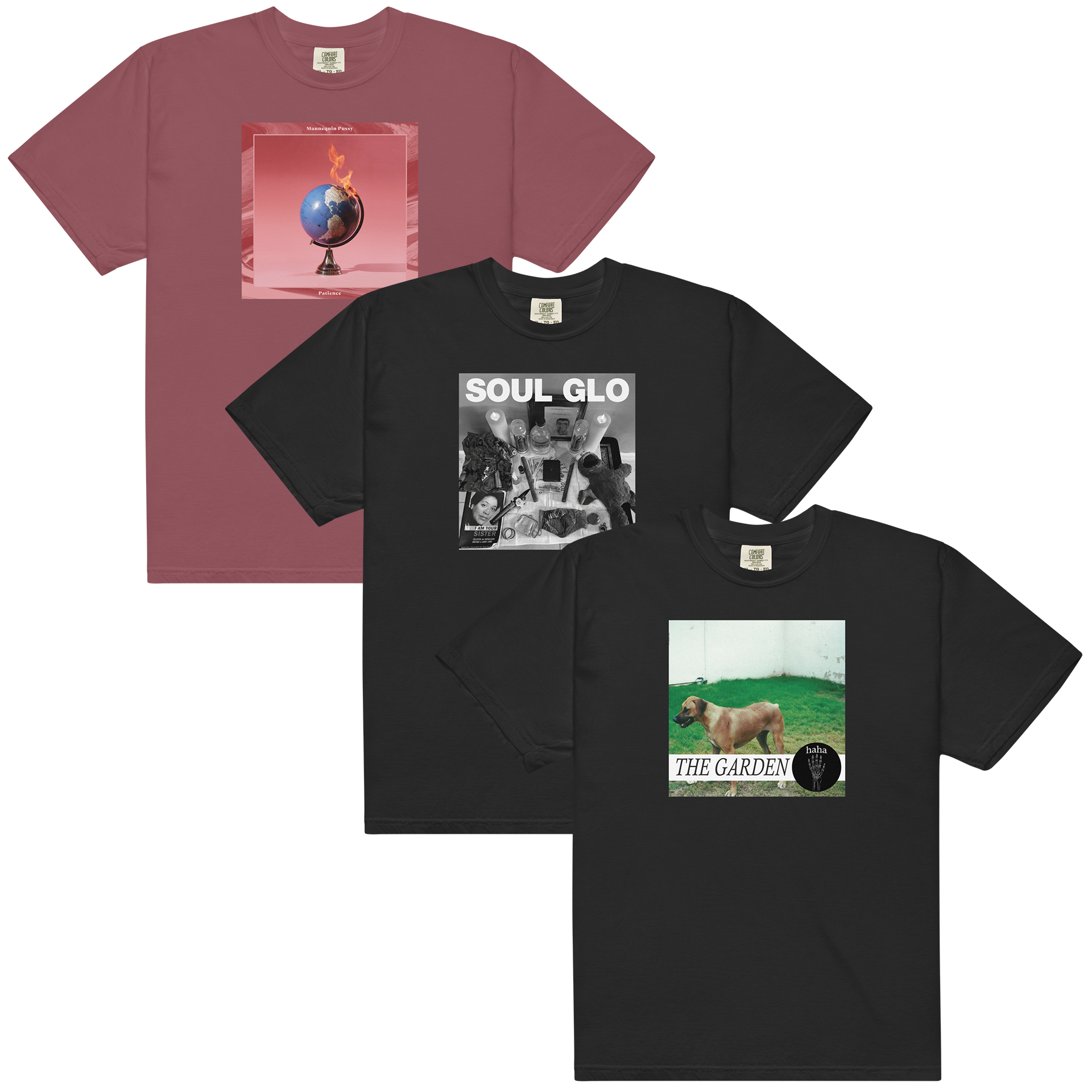 Mannequin Pussy + Soul Glo + The Garden T-Shirt Bundle