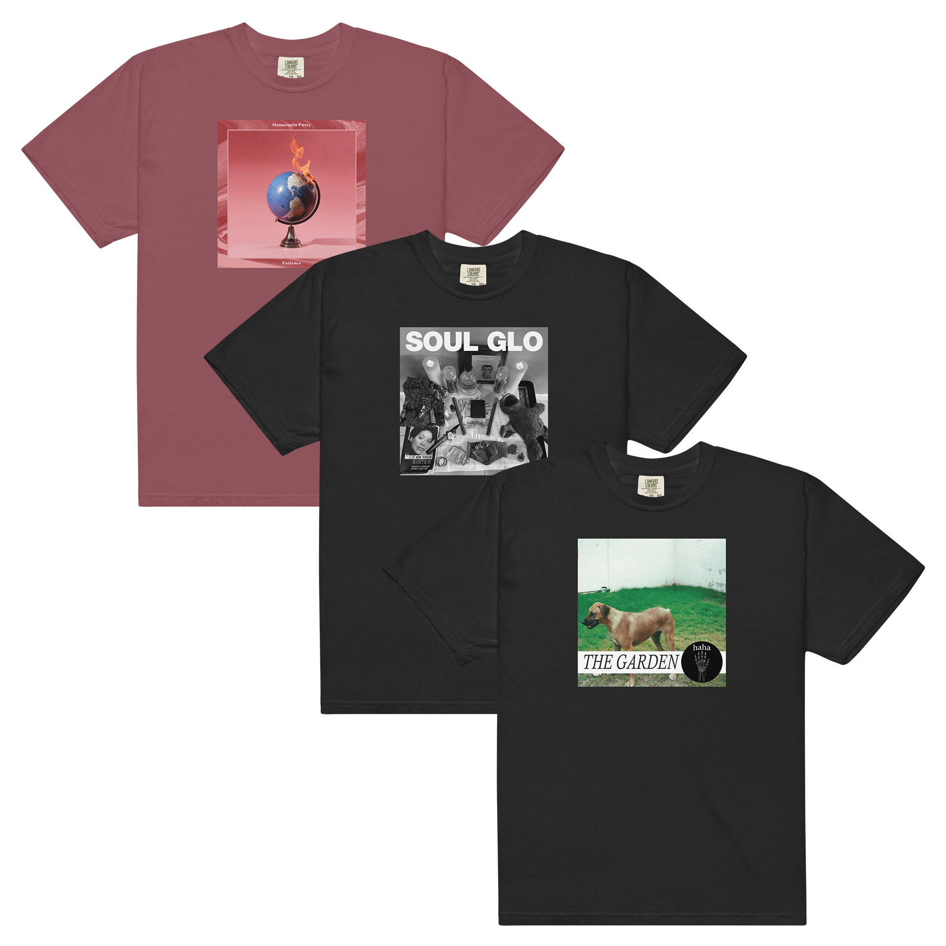 Mannequin Pussy + Soul Glo + The Garden T-Shirt Bundle