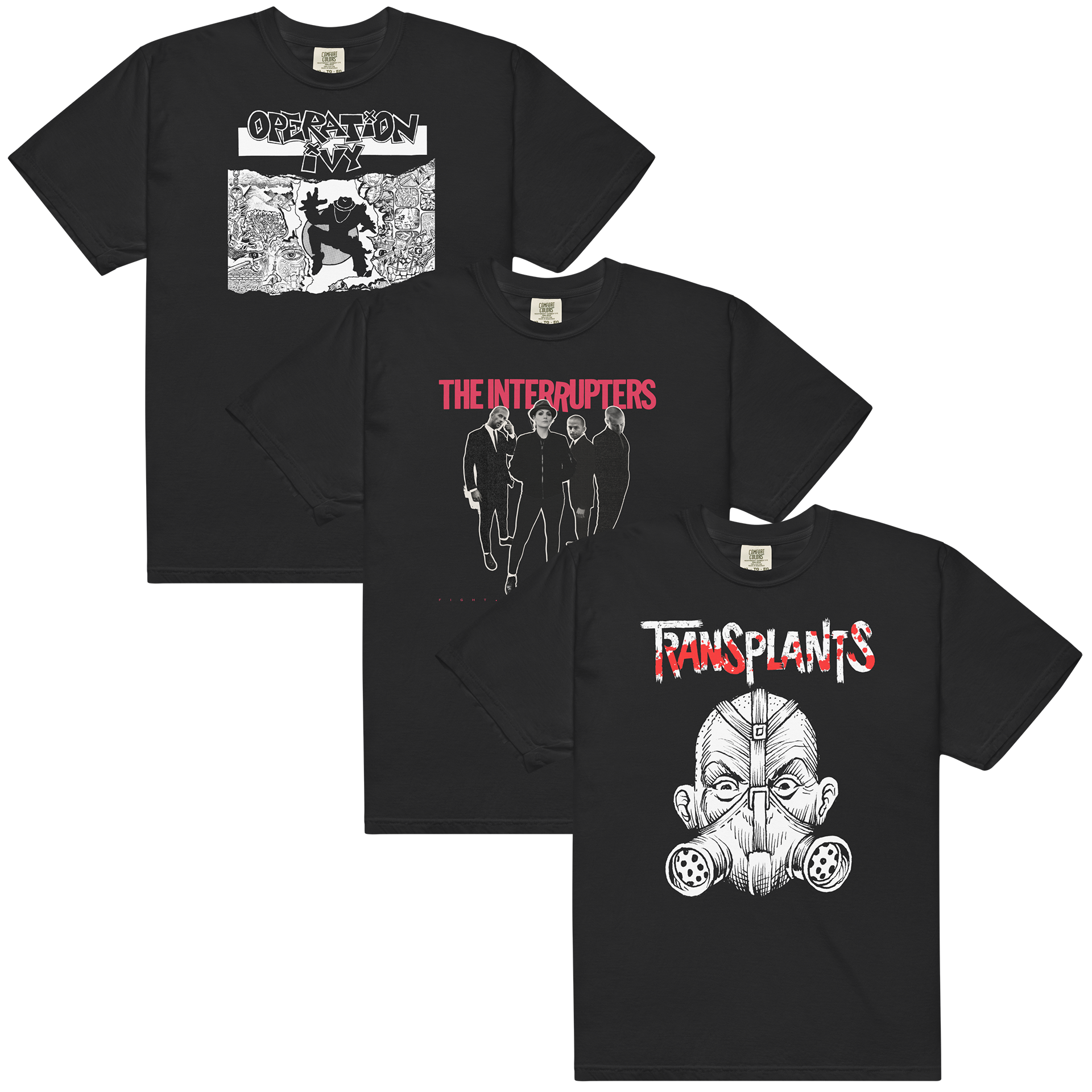 Operation Ivy + The Interrupters + Transplants T-Shirt Bundle