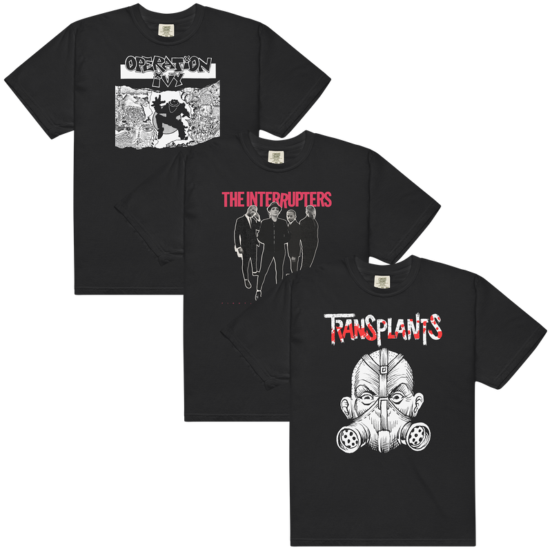 Operation Ivy + The Interrupters + Transplants T-Shirt Bundle