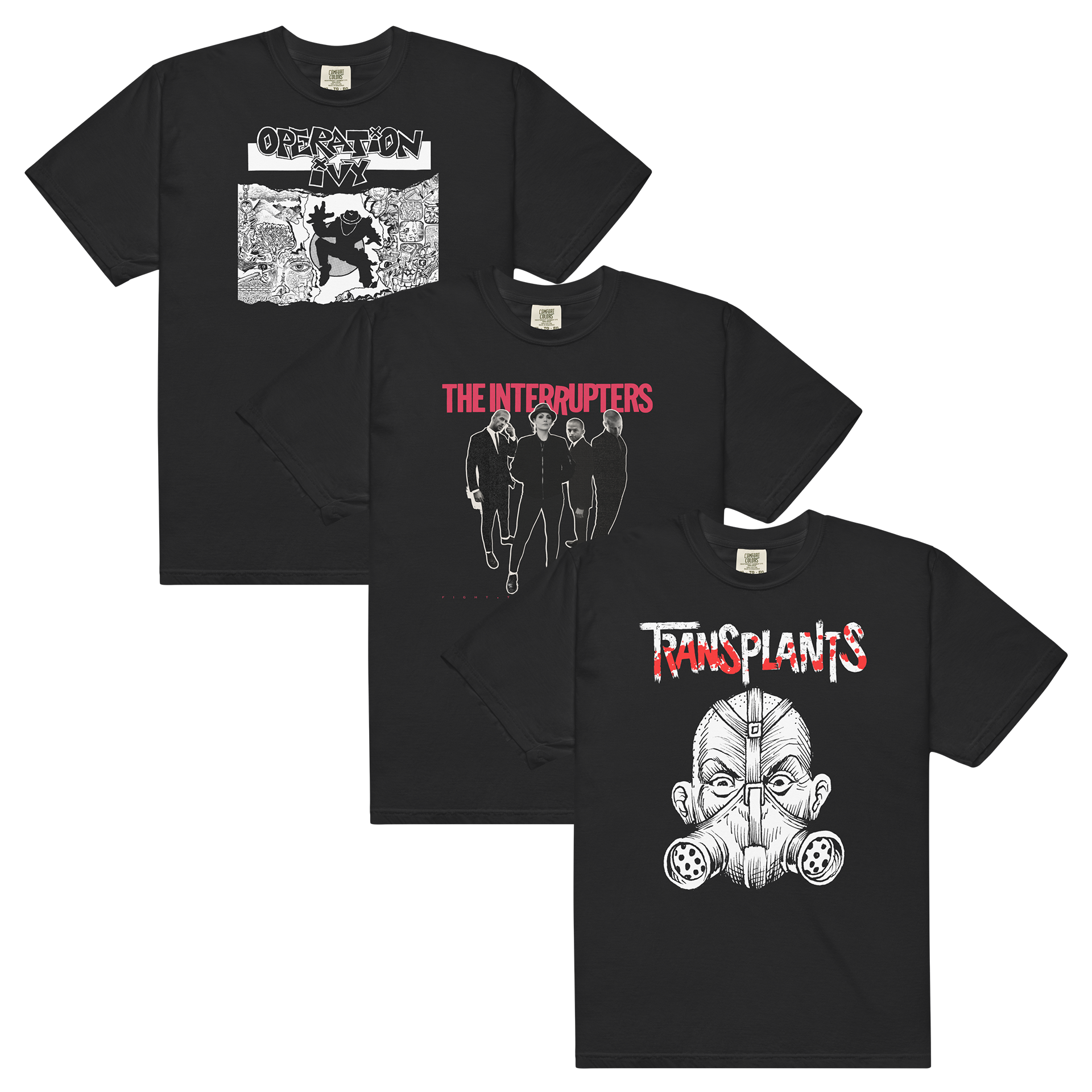 Operation Ivy + The Interrupters + Transplants T-Shirt Bundle