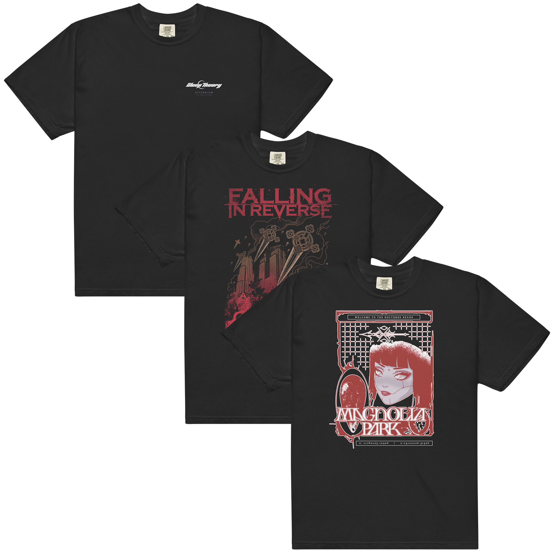 Sleep Theory + Falling In Reverse + Magnolia Park T-Shirt Bundle