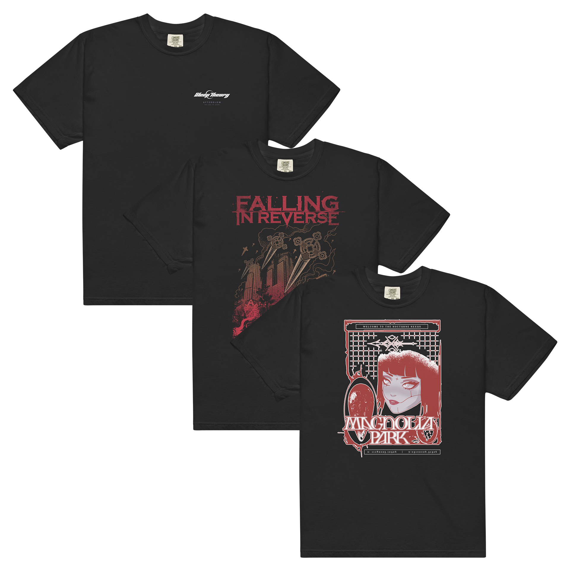 Sleep Theory + Falling In Reverse + Magnolia Park T-Shirt Bundle