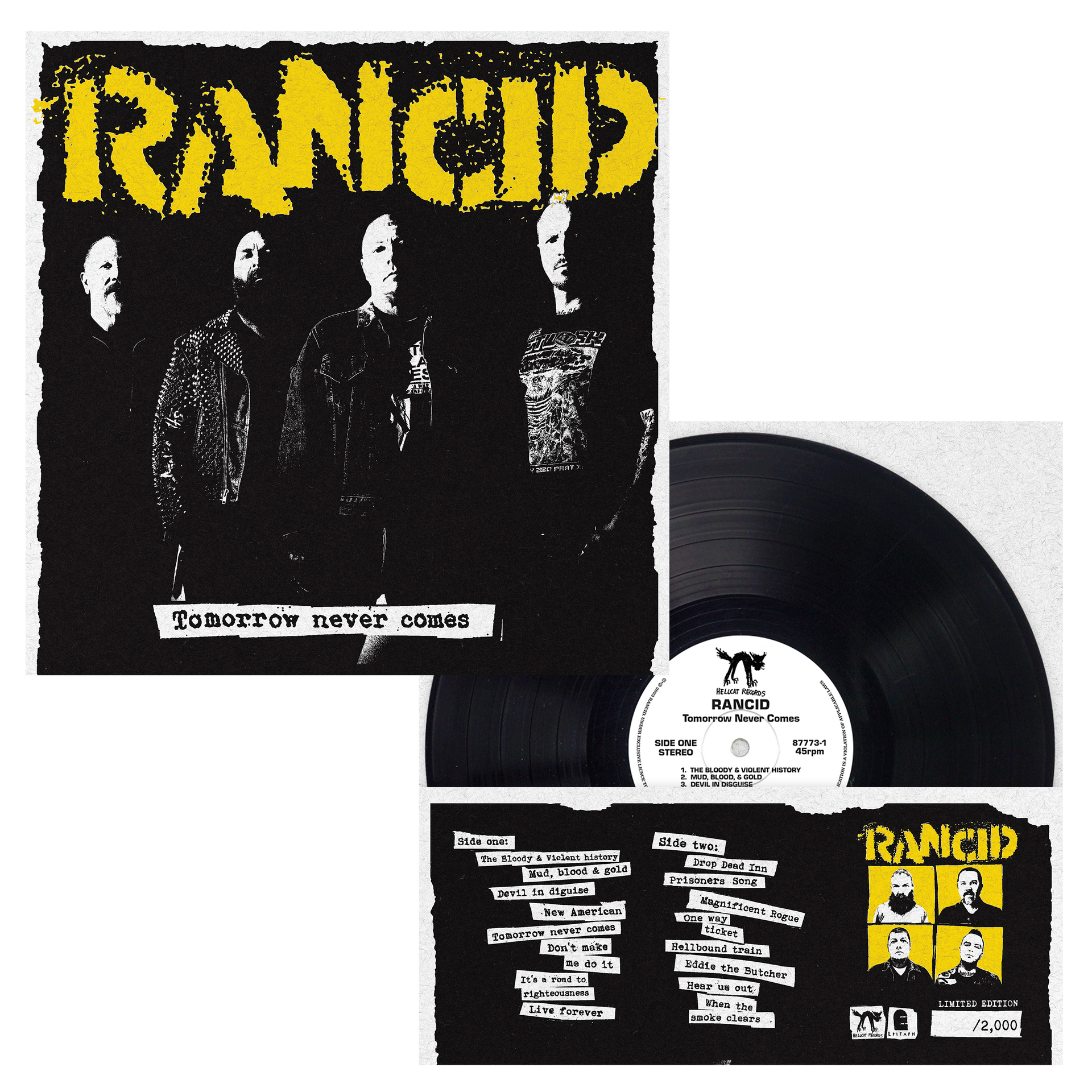 Tomorrow Never Comes Screen Printed Cover LP (Black) – Epitaph Records