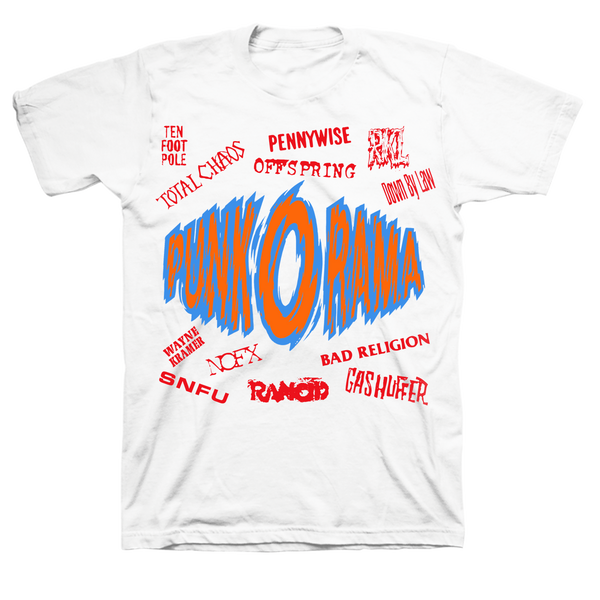 Punk-O-Rama POR Logo Tee (White) – Epitaph Records