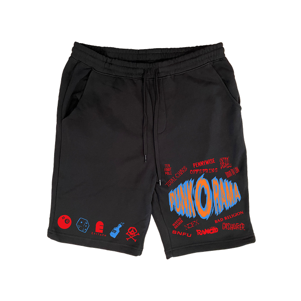 Punk-O-Rama POR Logo Sweat Shorts (Black) – Epitaph Records