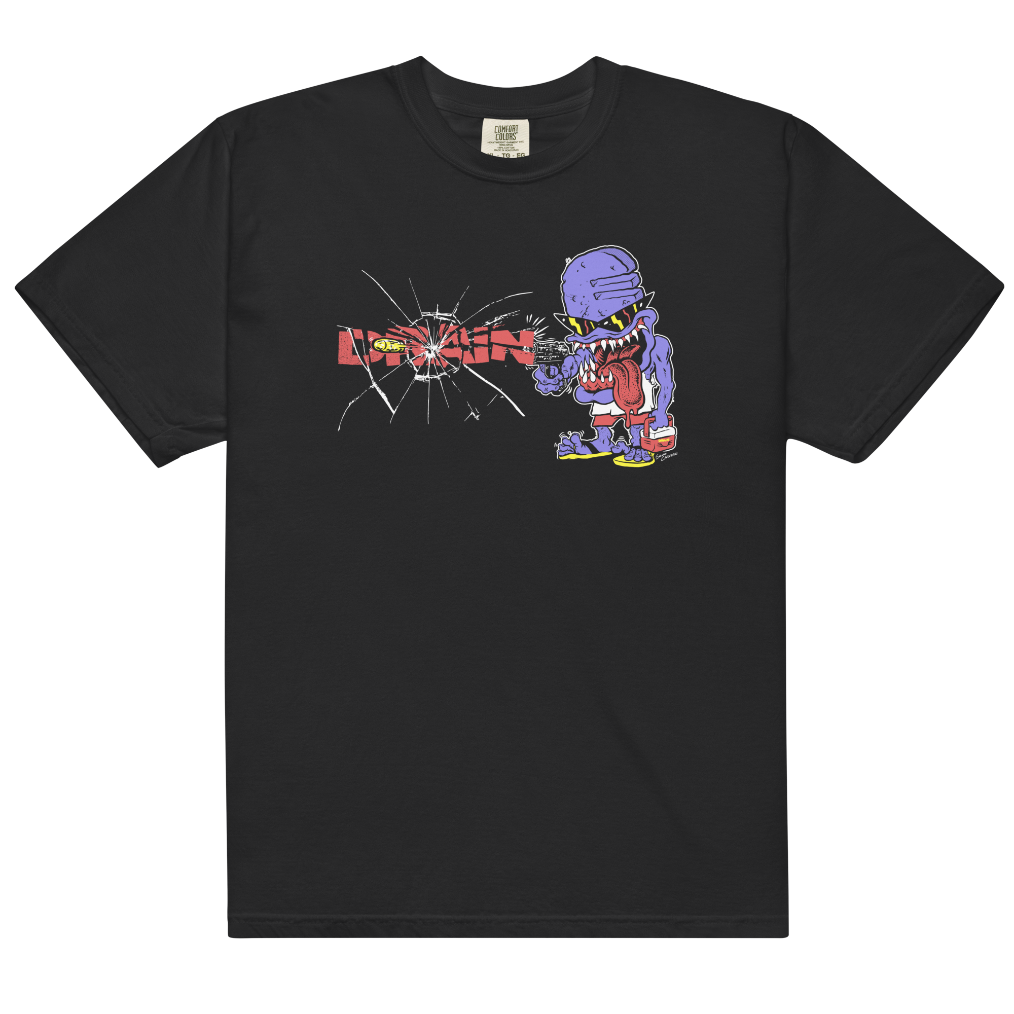 DRAIN x Epitaph T-Shirt (Black) Front