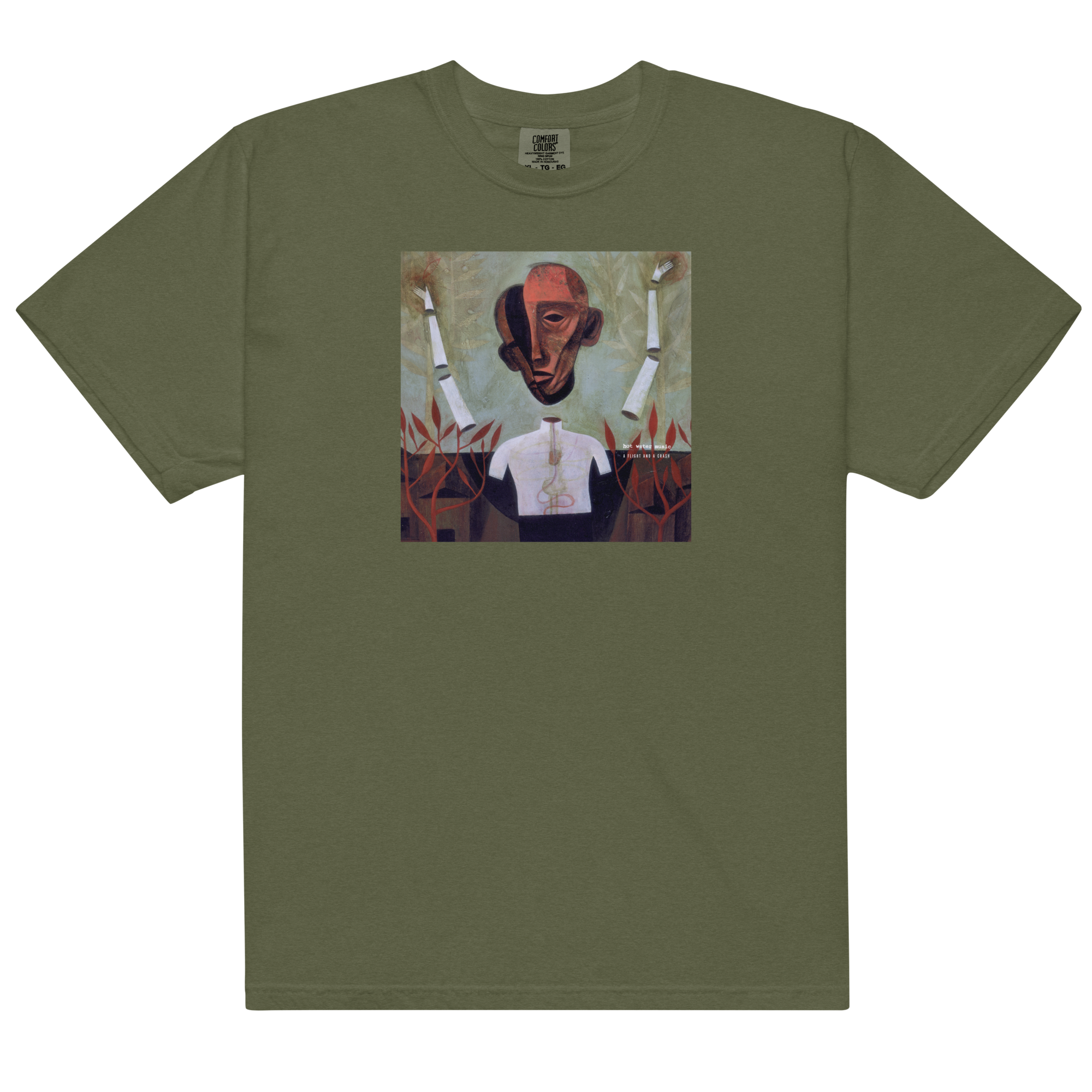 A Fight and a Crash T-Shirt (Hemp Green)